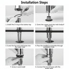 FLEXISPOUT – Grifo flexible 360° con función de rociado para lavabo