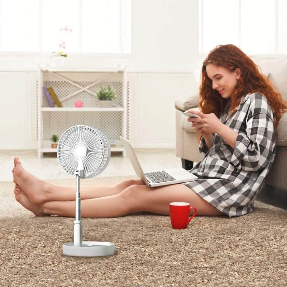 Ventilador Portátil Retráctil para Máximo Confort