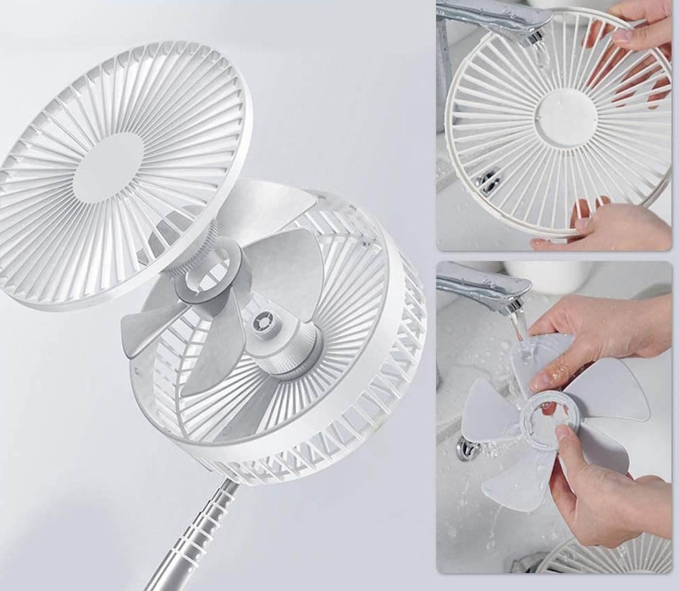 Ventilador Portátil Retráctil para Máximo Confort