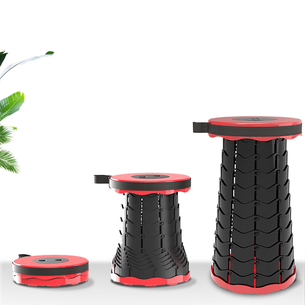 Taburete Plegable y Retráctil para Camping y Uso al Aire Libre
