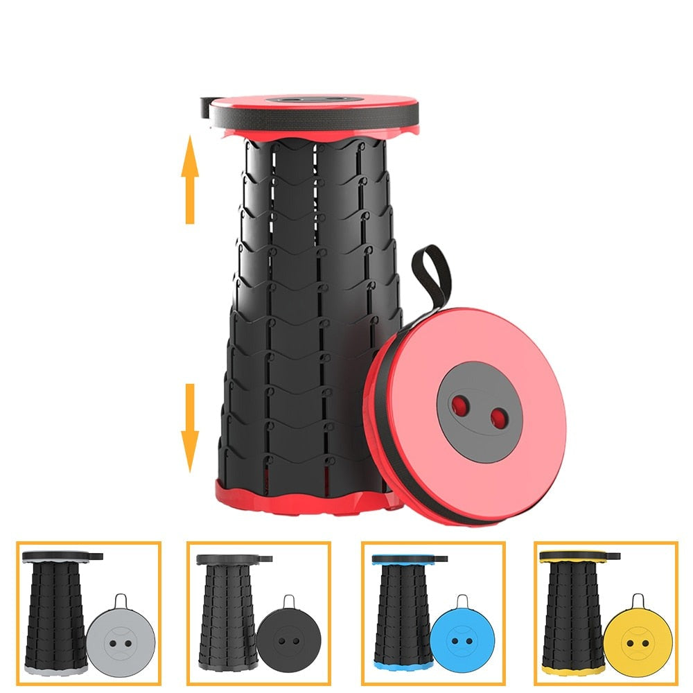 Taburete Plegable y Retráctil para Camping y Uso al Aire Libre
