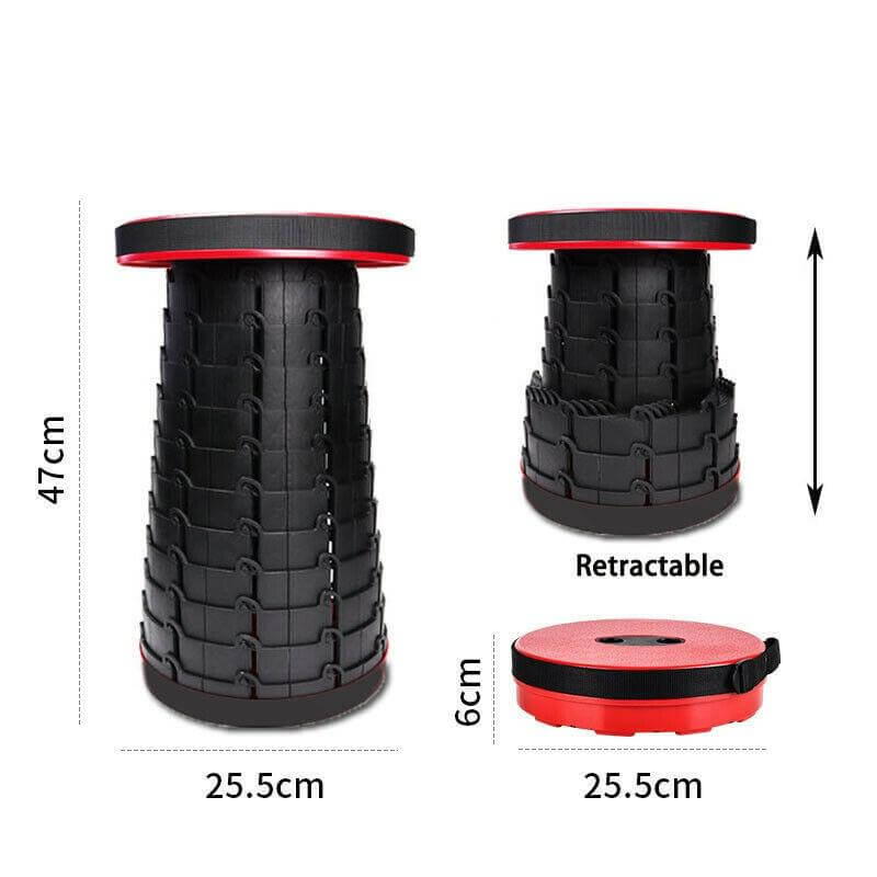 Taburete Plegable y Retráctil para Camping y Uso al Aire Libre