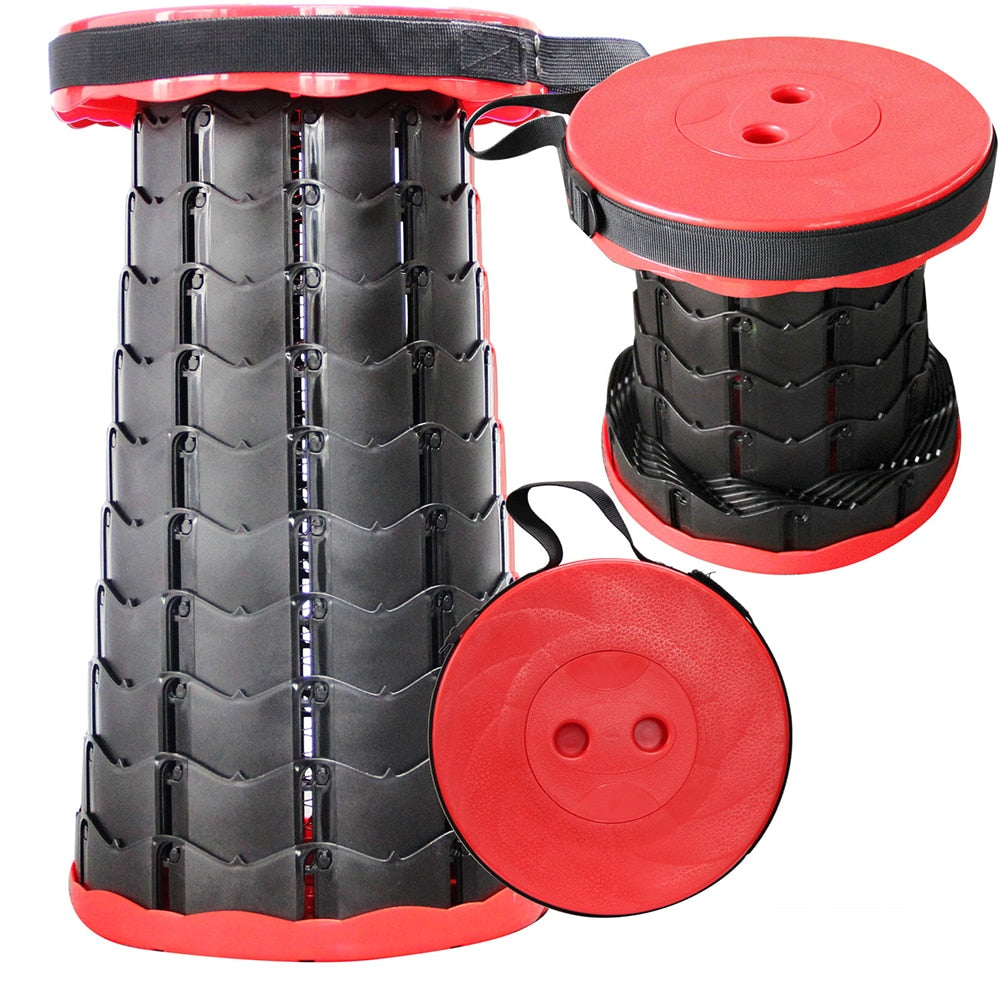 Taburete Plegable y Retráctil para Camping y Uso al Aire Libre