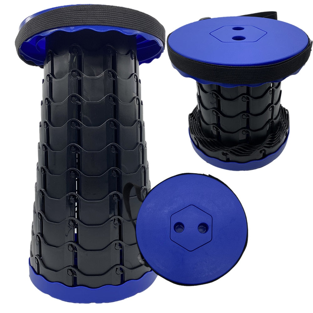 Taburete Plegable y Retráctil para Camping y Uso al Aire Libre