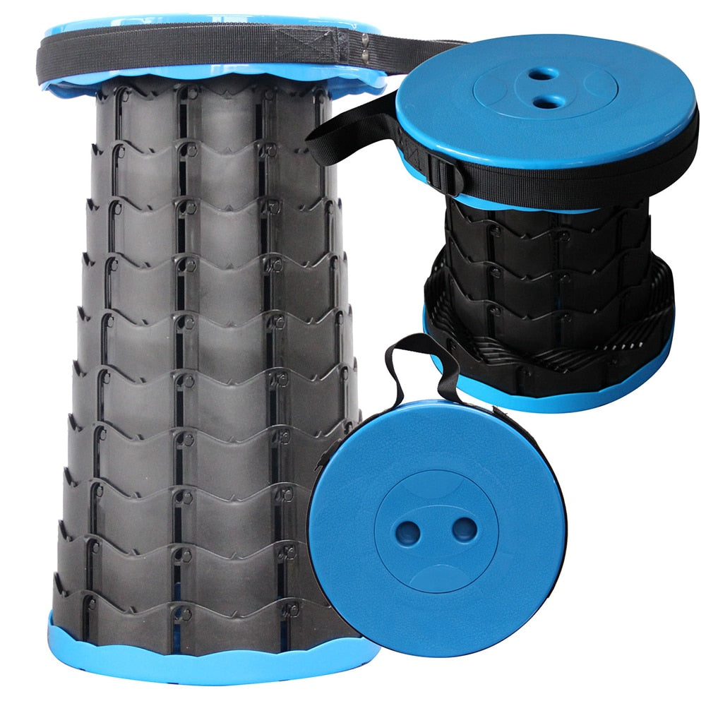 Taburete Plegable y Retráctil para Camping y Uso al Aire Libre