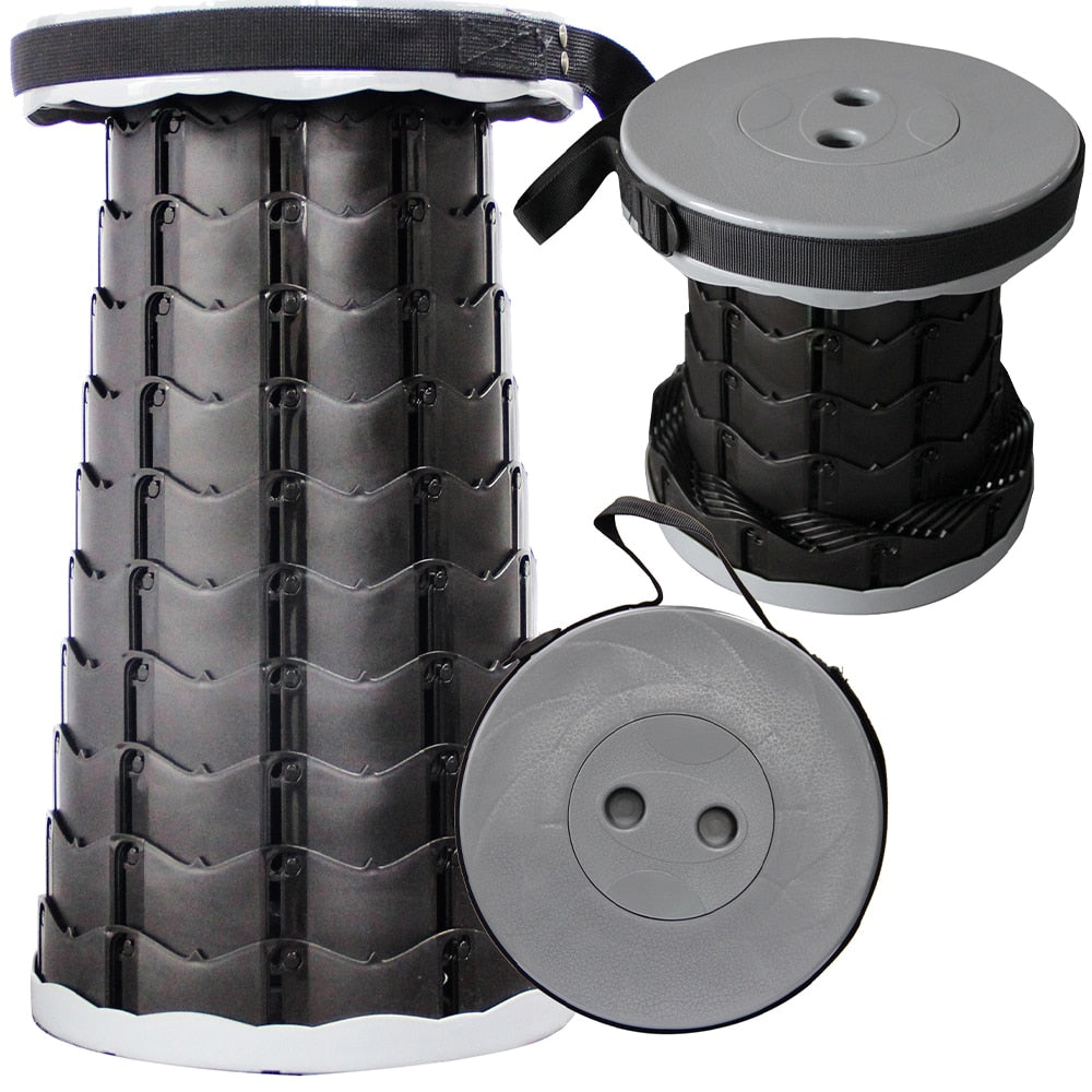Taburete Plegable y Retráctil para Camping y Uso al Aire Libre