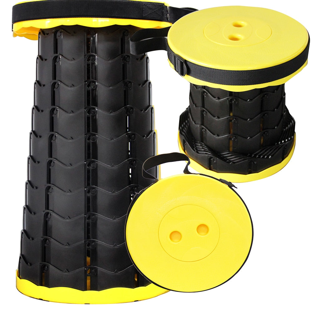 Taburete Plegable y Retráctil para Camping y Uso al Aire Libre