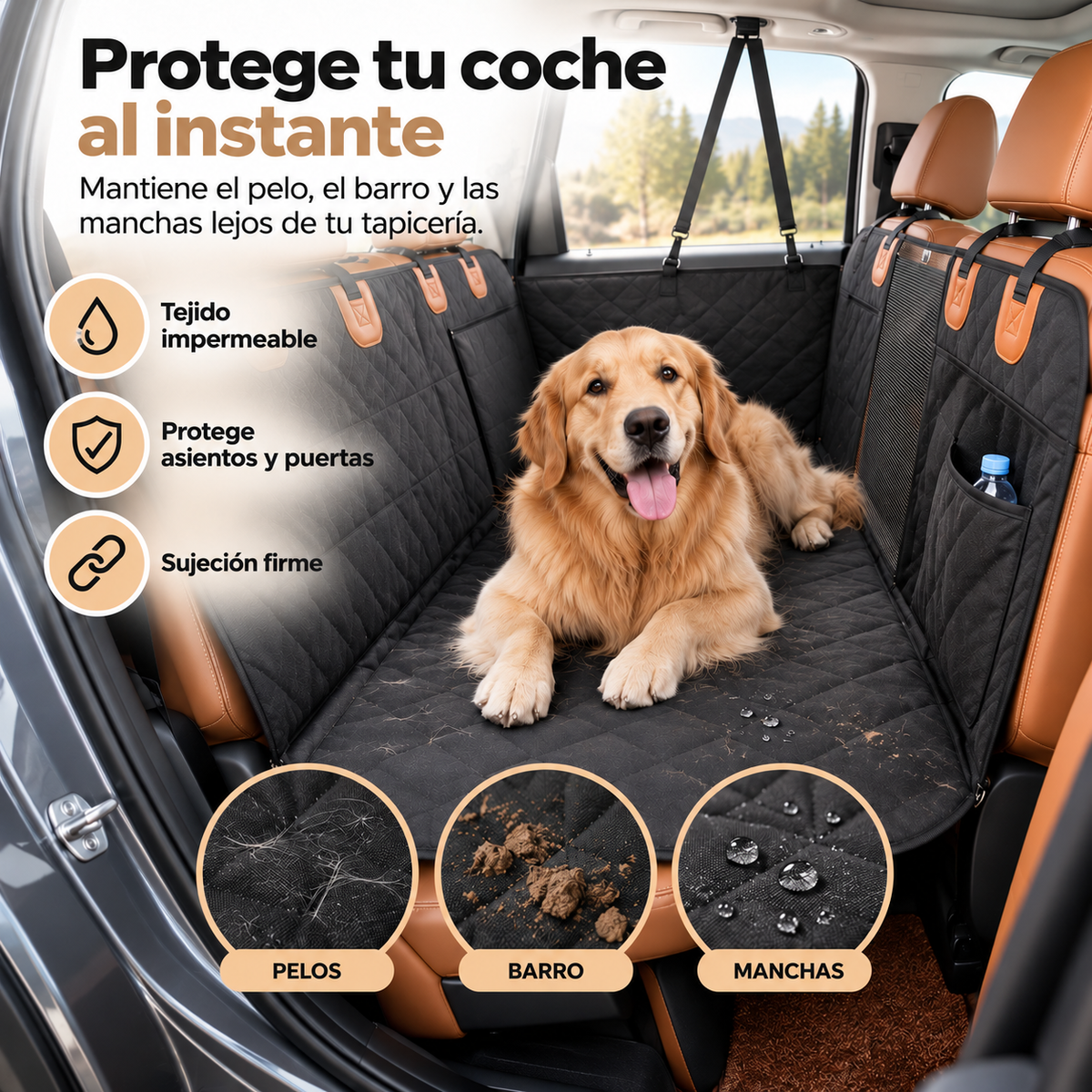 ComfortCarrier | Donde la protección del automóvil y la comodidad para tu perro se encuentran | +Correa de perro segura