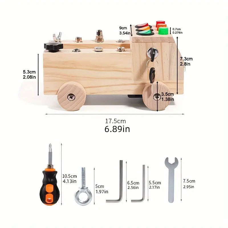 Tablero Montessori con 6 LED y 8 Tornillos de Montaje Set