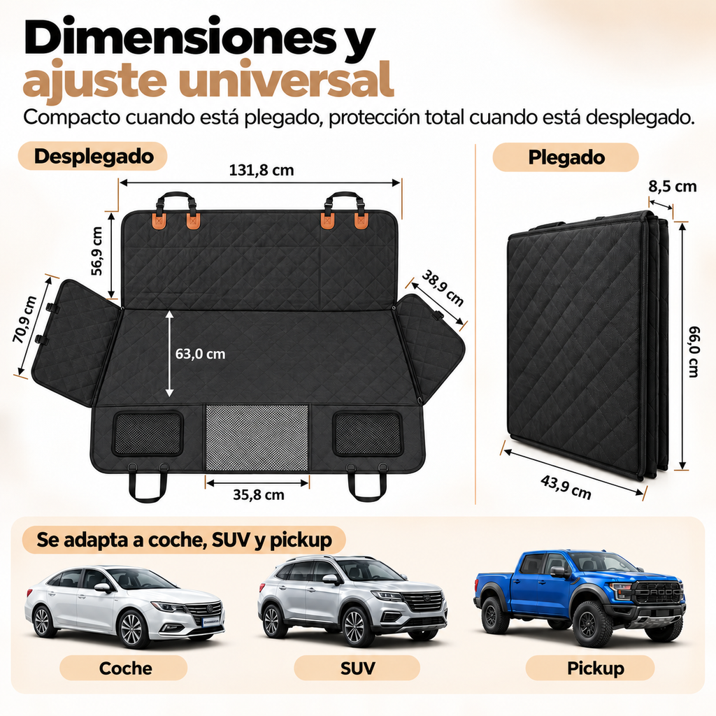 ComfortCarrier | Donde la protección del automóvil y la comodidad para tu perro se encuentran | +Correa de perro segura