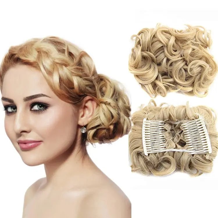 GlamBun™ – Moño desordenado con rizos | 1+1 GRATIS