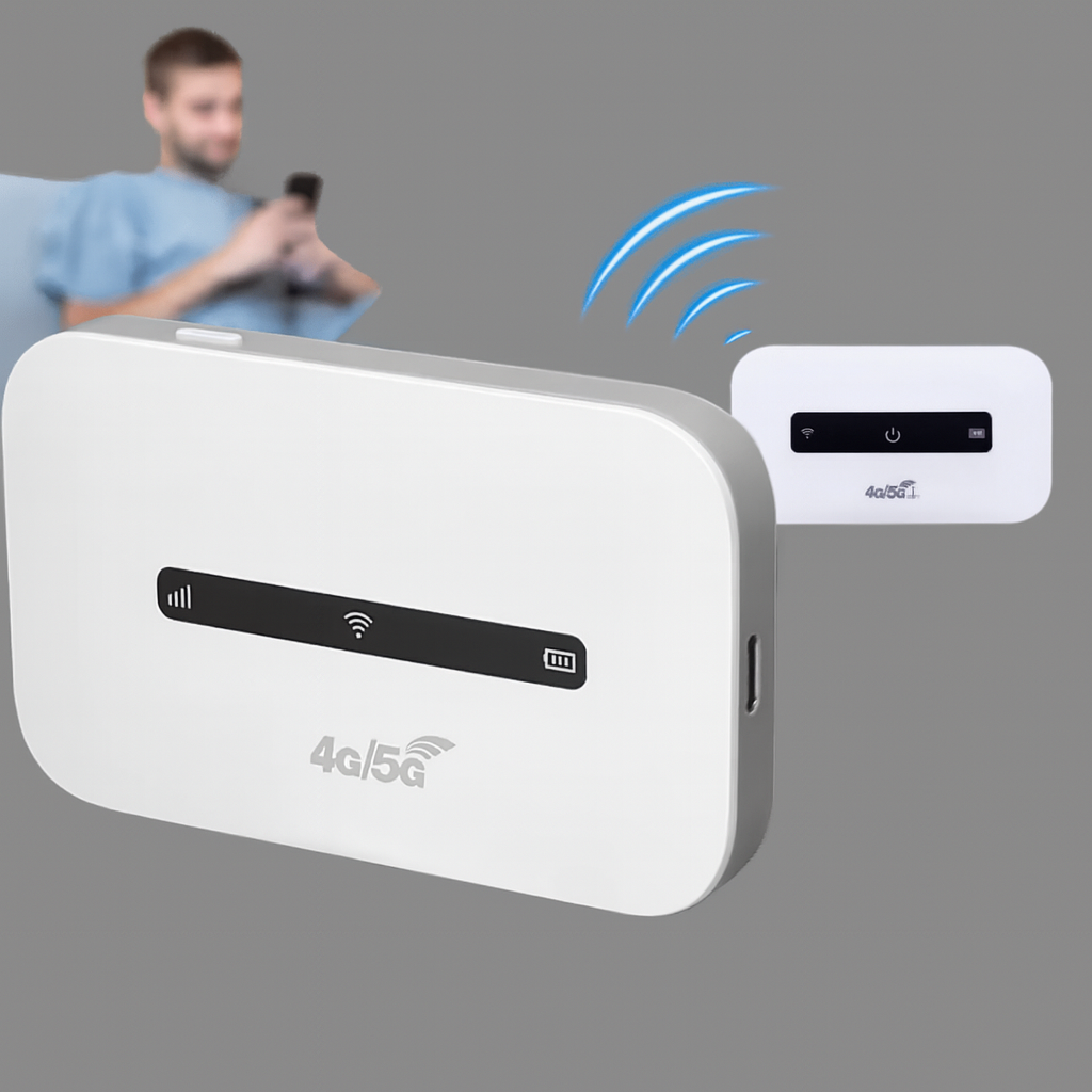 Router Wi-Fi portátil – acceso a internet en movimiento