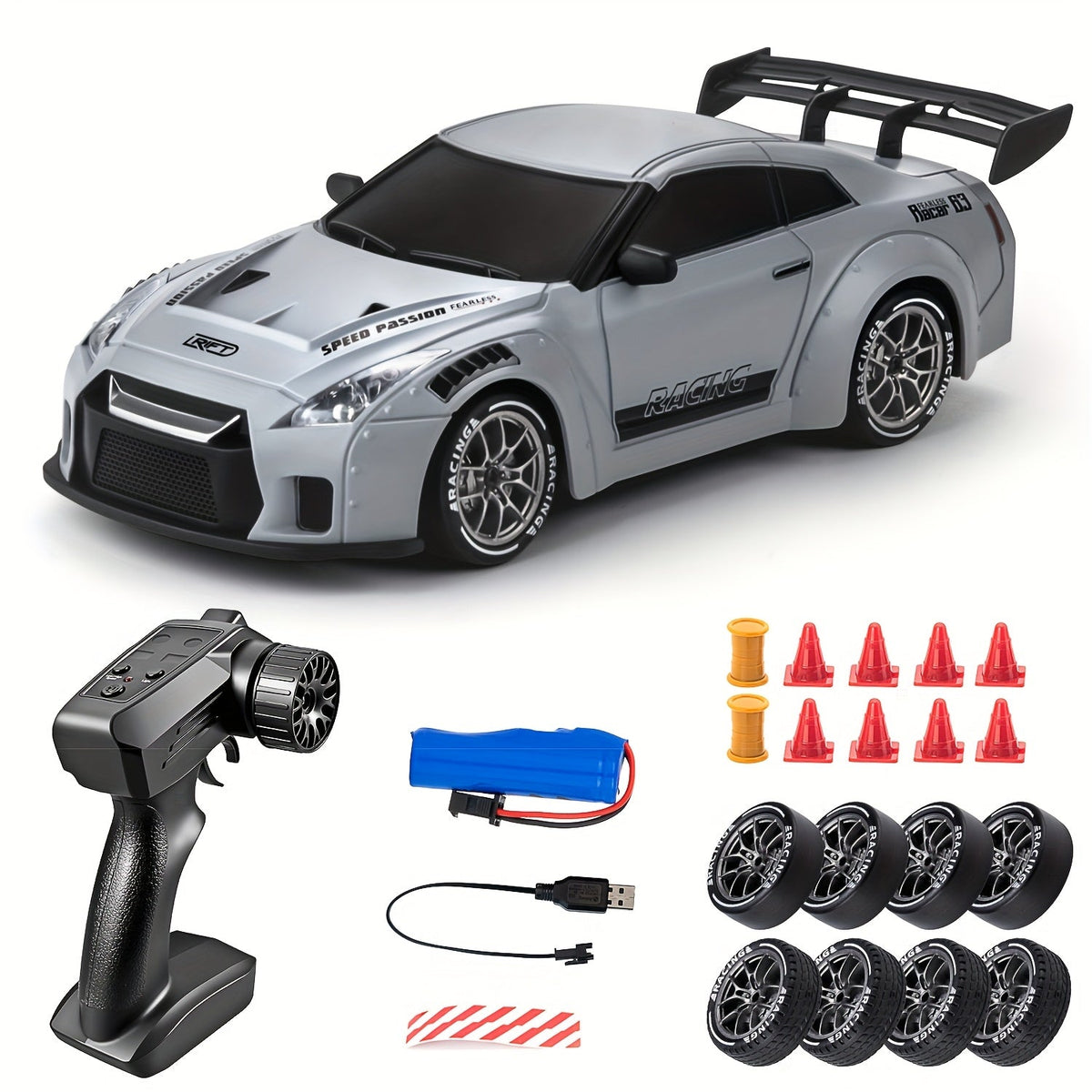 Ultimate Drift Racer 1:24 - Auto RC con Ruedas Iluminadas