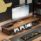 MONOSTAND - Soporte para computadora de doble capa con cajón de almacenamiento extraíble