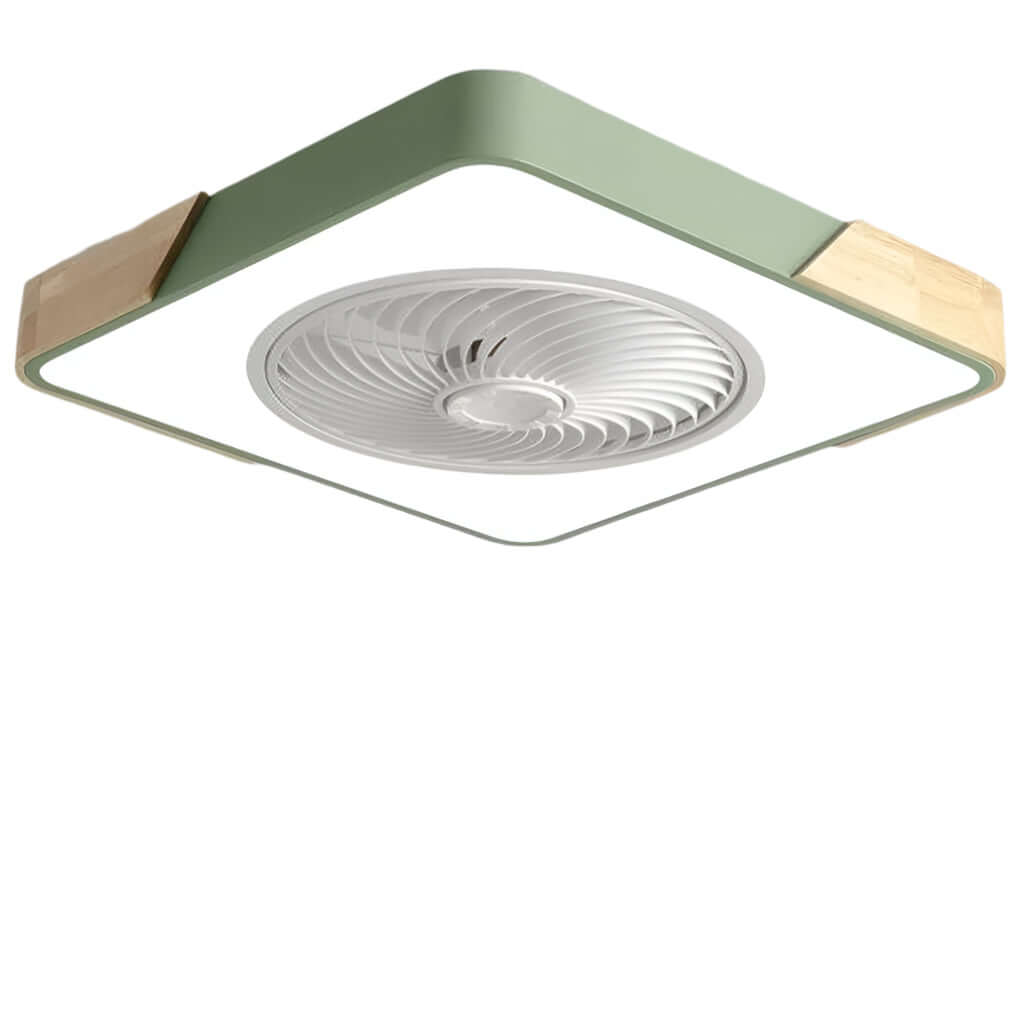 Ventilador de Techo Moderno Sin Aspas con Luz LED y Control Remoto