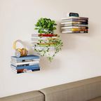 Booksy – Estante de pared invisible que ahorra espacio | 1+2 GRATIS