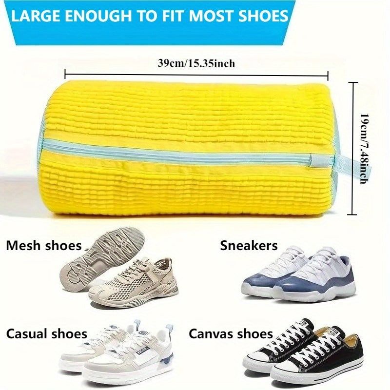 SOLESHIELD - Bolsa de Lavado de Zapatos de Alta Resistencia con Cremallera y Forro Protector Suave