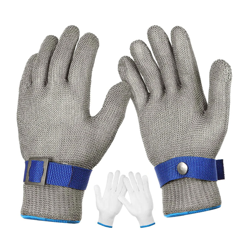 Guantes Protectores de Metal de Malla de Acero Inoxidable