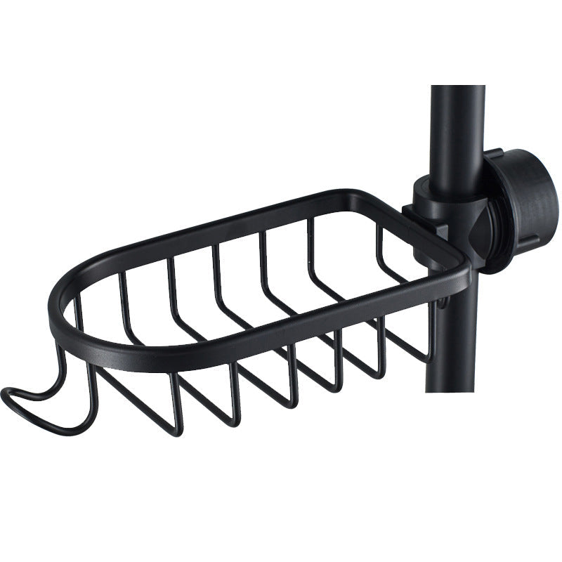 Kalsten | Soporte para Champú y Jabón – Aluminio Inoxidable – Plata o Negro – Sin Taladrar