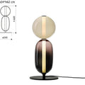 Lámpara de Mesa de Vidrio Diseño Escultural Moderno