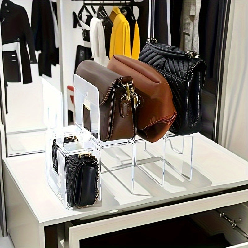 Organizador de Bolsas de Tres Niveles Hecho de Plástico ABS Transparente