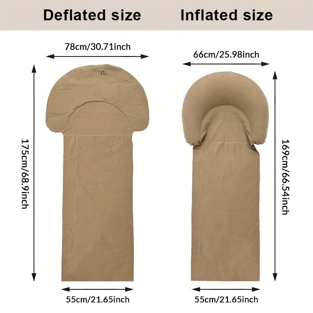 Colchoneta Inflable Cómoda con Almohada para Playa y Camping