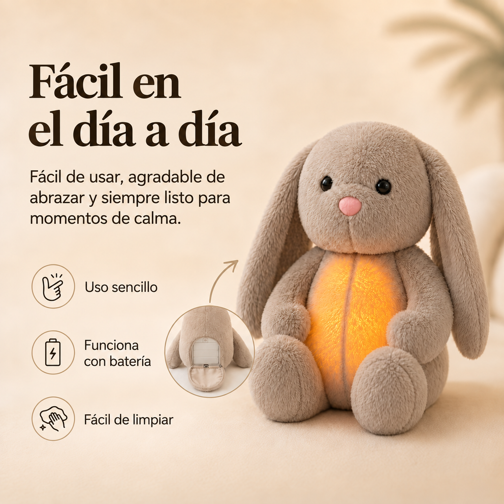Peluches Relajantes con Respiración y Luz Nocturna - Apaciguador
