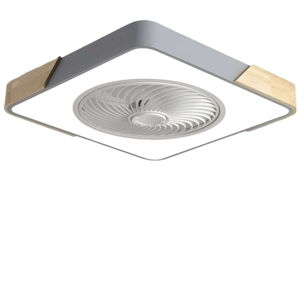 Ventilador de Techo Moderno Sin Aspas con Luz LED y Control Remoto