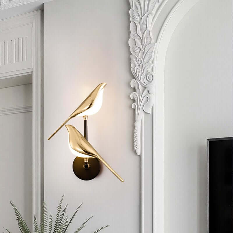 Luz de Pared de Pájaro Moderna con Característica Magnética