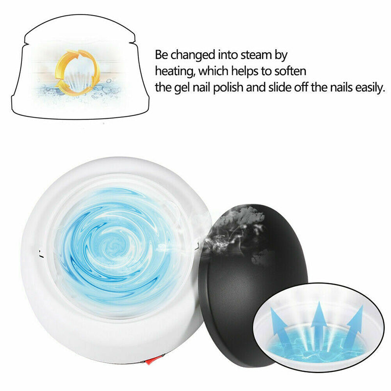Lisslune | NailSteam Pro – Removedor Eléctrico de Esmalte de Uñas en Gel con Tecnología de Vapor