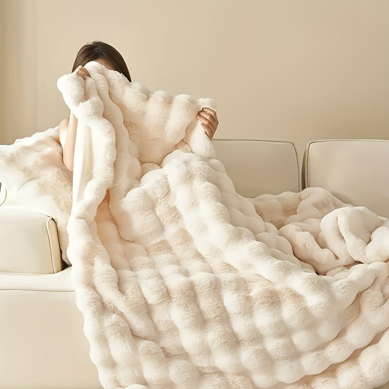 Manta de Forro Polar | Hipoalergénica y resistente a desgarros - Cálida y suave para sofá, cama u oficina