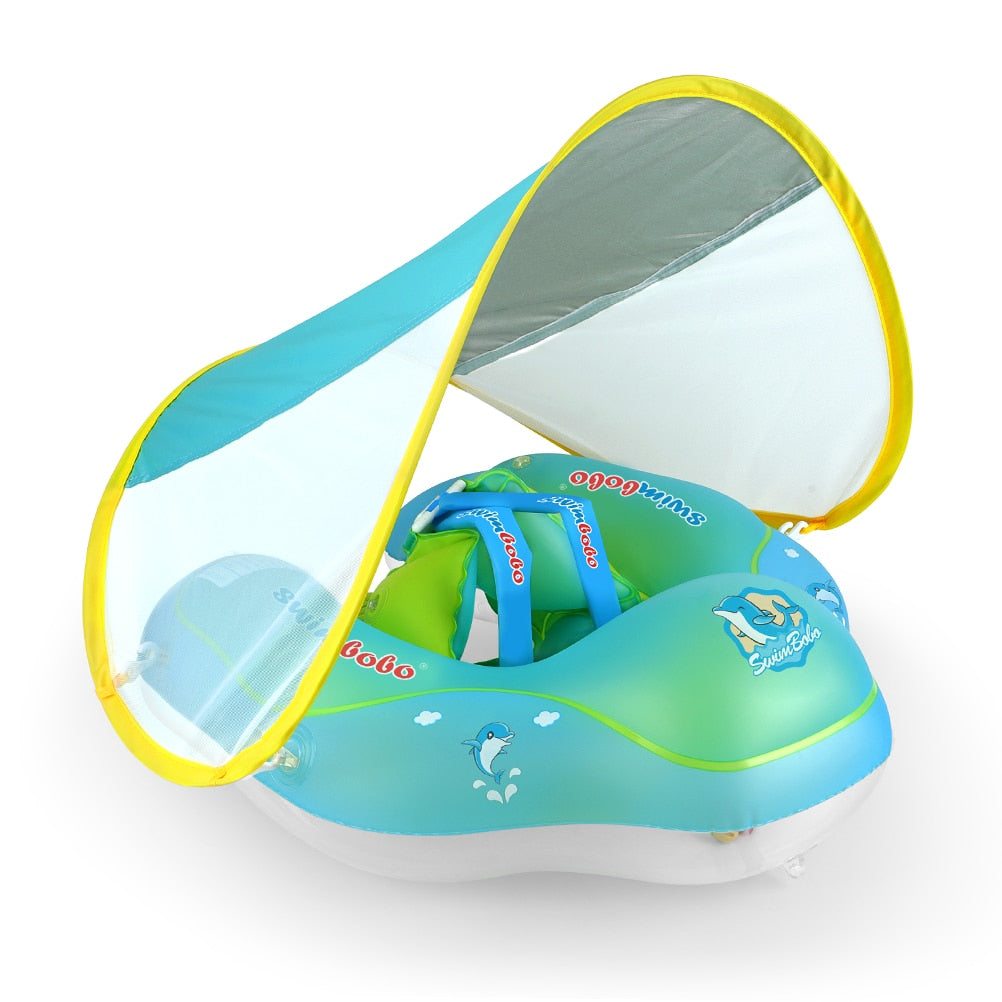 Flotador para Bebés con Protección Solar – Seguridad y Diversión en el Agua