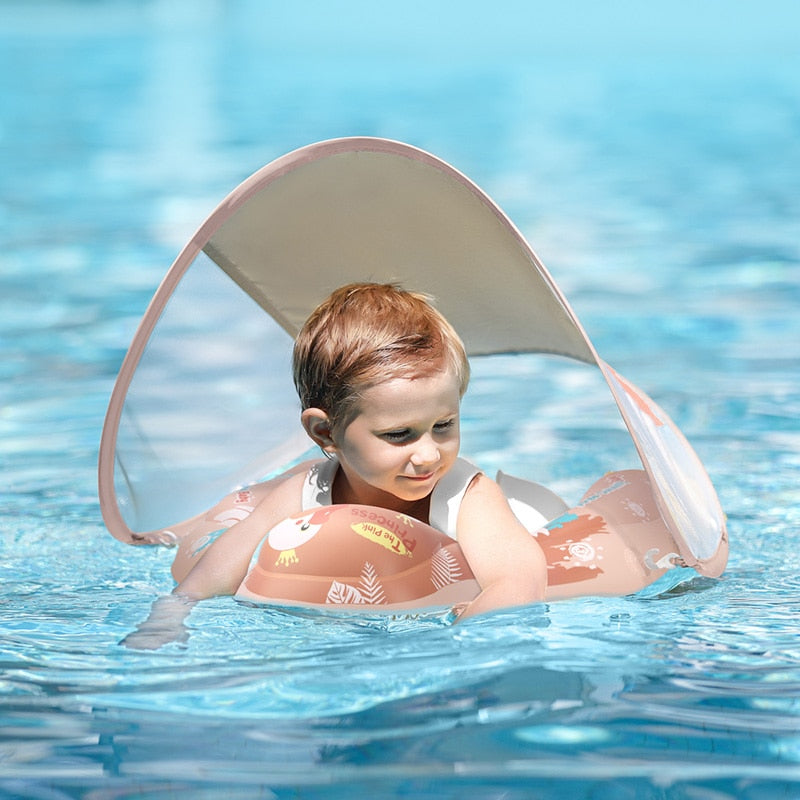 Flotador para Bebés con Protección Solar – Seguridad y Diversión en el Agua