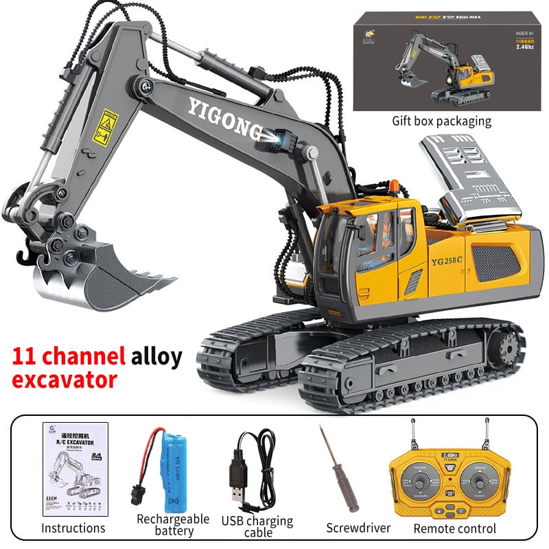 Excavadora Hidráulica de Metal Completo G308H 1/14 RTR