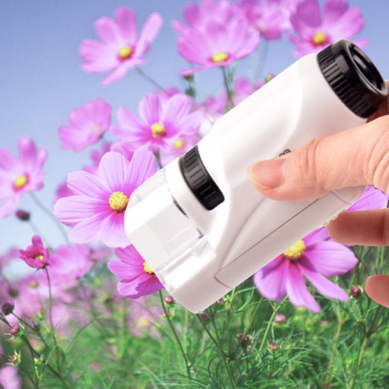 Microscopio LED Portátil para Niños y Jóvenes