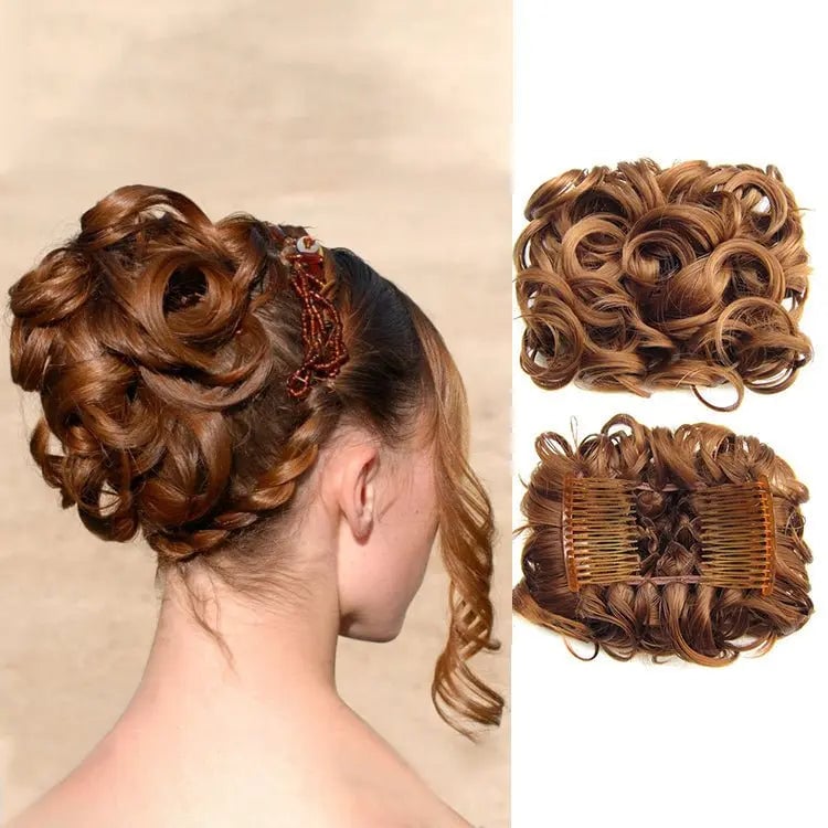 GlamBun™ – Moño desordenado con rizos | 1+1 GRATIS