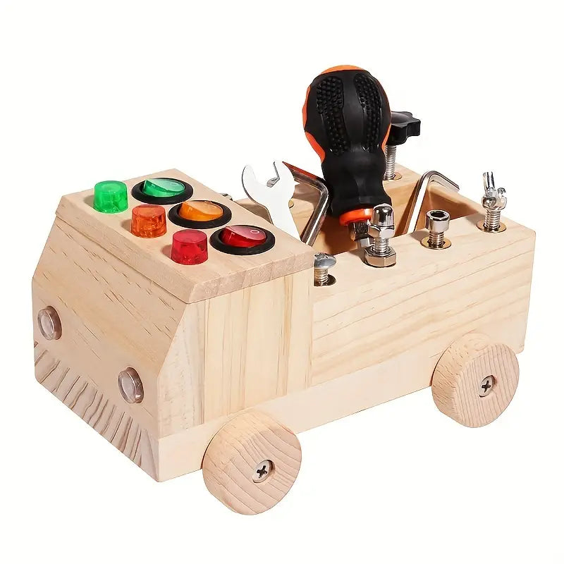 Tablero Montessori con 6 LED y 8 Tornillos de Montaje Set