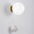Lámpara de pared creativa de astronauta lunar