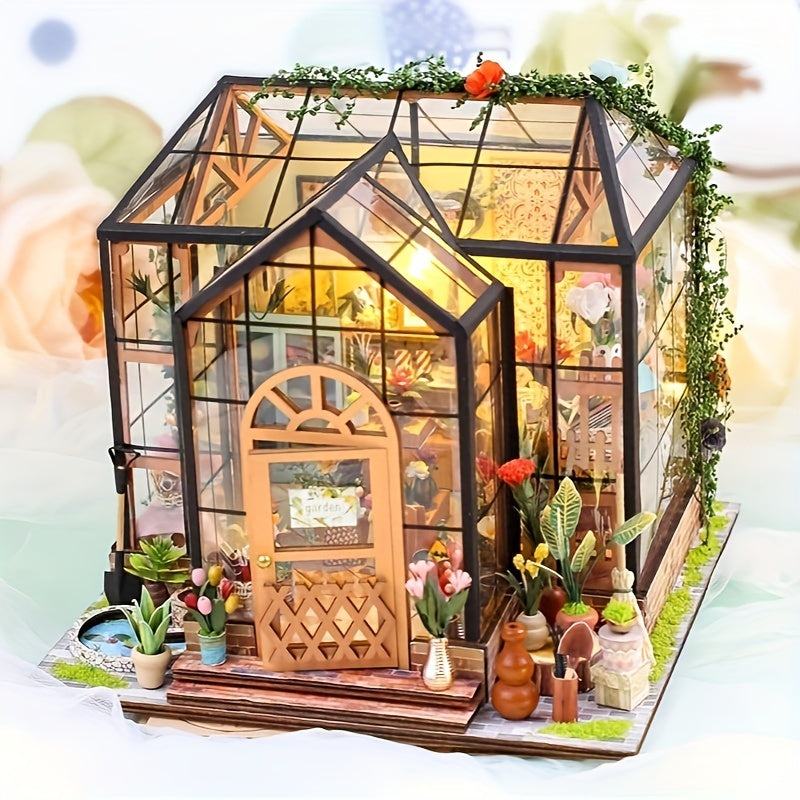 Mini invernadero Libro Nook – Modelo 3D DIY con iluminación LED