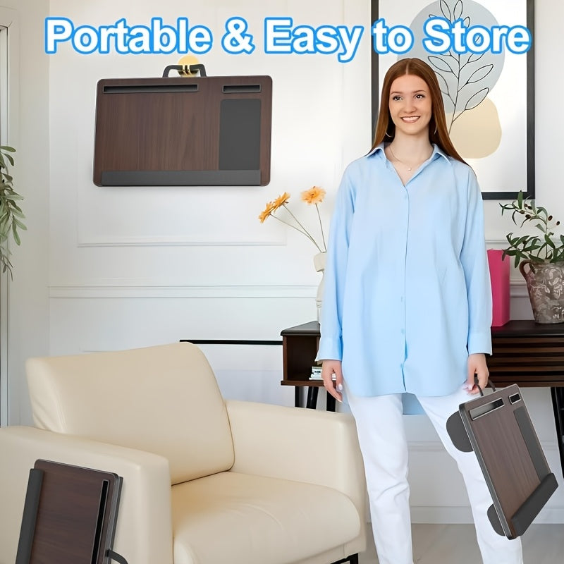 Lisslune | Soporte Ergonómico para Laptop con Soporte para Muñeca y Ranuras para Dispositivos
