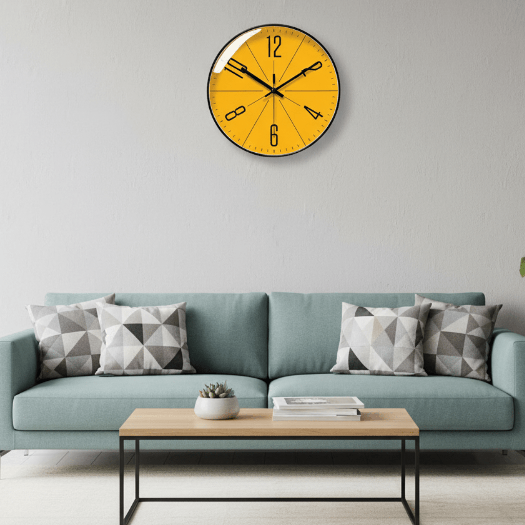 SCANDICLOCK – Reloj de pared negro en estilo nórdico – Preciso y elegante para cualquier hogar