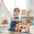 Caja de herramientas de madera para niños – Caja de herramientas creativa para el desarrollo motor a partir de 6 meses