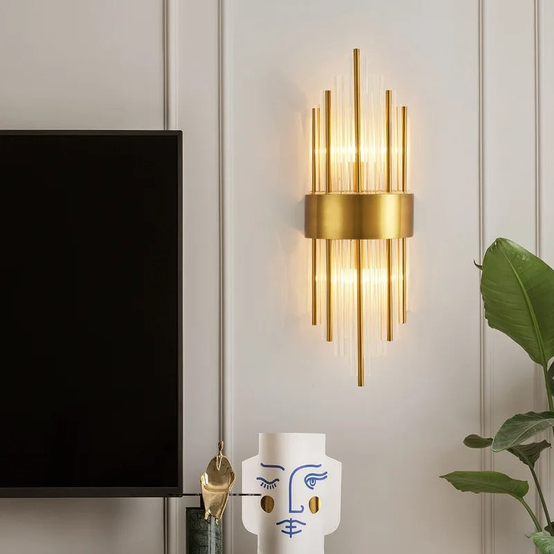 Luz de Pared LED de Cristal de Lujo para un Ambiente Elegante