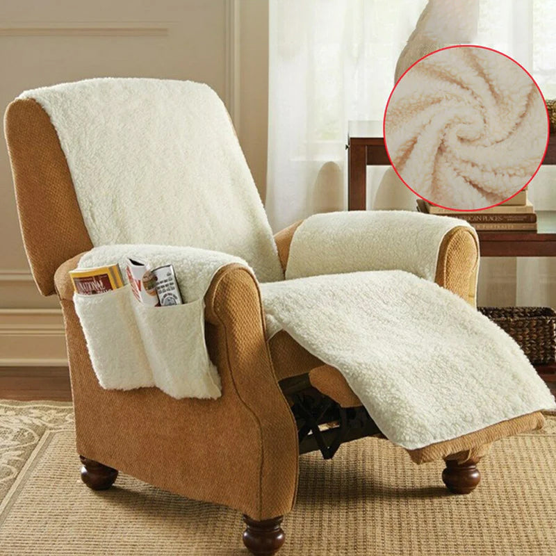 Funda de Sillón Cómoda para Adultos - Fleece Beige