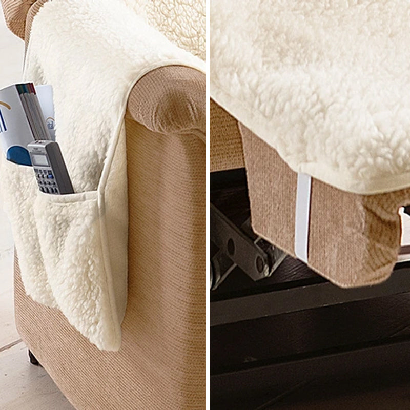 Funda de Sillón Cómoda para Adultos - Fleece Beige