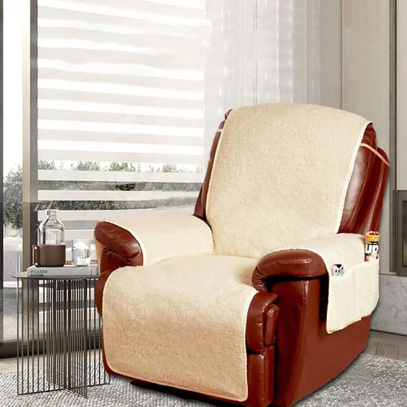 Funda de Sillón Cómoda para Adultos - Fleece Beige