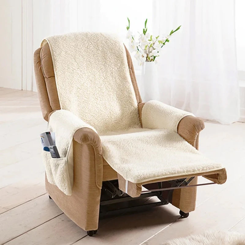 Funda de Sillón Cómoda para Adultos - Fleece Beige
