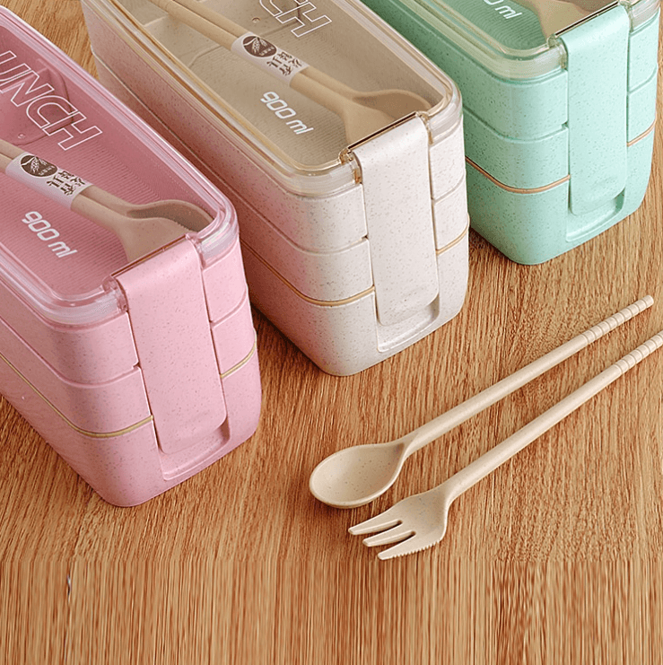 Caja Bento de 3 capas