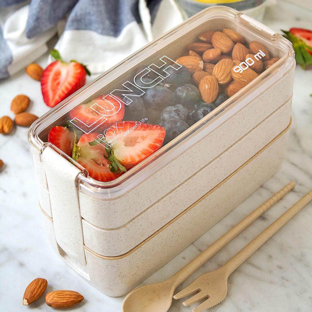 Caja Bento de 3 capas