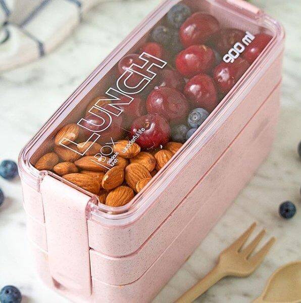 Caja Bento de 3 capas
